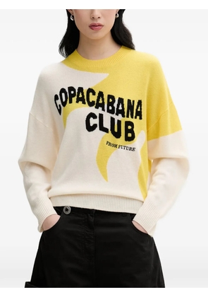 FROM FUTURE graphic-print sweater - Neutrals