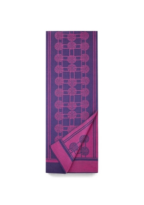Shanghai Tang Live Long and Prosper scarf - Purple