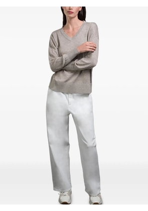 Moorer Varenna V-neck sweater - Neutrals