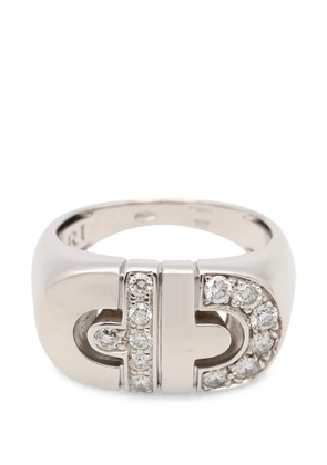 Bvlgari Pre-Owned 2010s Parentesi diamond ring - Silver