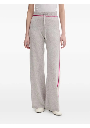 FROM FUTURE side-stripe drawstring track pants - Grey