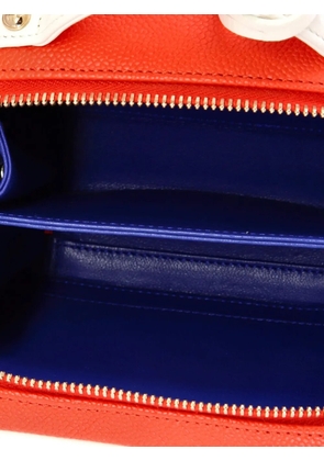 CHANEL Pre-Owned Filigree Vanity Case Quilted Caviar Small satchel - Blue