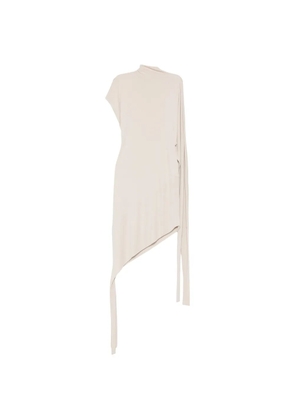 FRANCESCO MURANO asymmetric high-neck dress - Neutrals