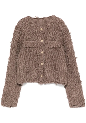 JNBY pile cardigan - Neutrals