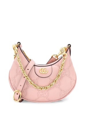 Gucci Pre-Owned Half Moon Hobo GG Matelasse Leather Mini shoulder bag - Pink