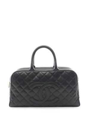 CHANEL Pre-Owned 2004-2005 Boston quilted caviar tote bag - Black