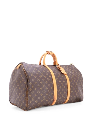 Louis Vuitton Pre-Owned Keepall Bag Monogram Canvas 55 travel bag - Brown