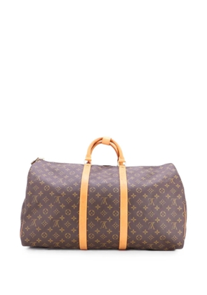 Louis Vuitton Pre-Owned Keepall Bag Monogram Canvas 55 travel bag - Brown