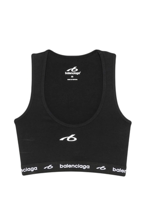 Balenciaga logo-jacquard underband sports bra - Black