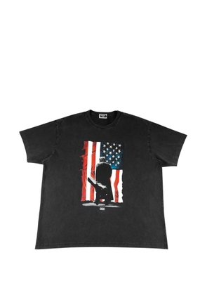 KITH x Johnny Cash American Flag Walk The Line T-shirt - Black