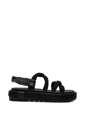BOHONOMAD rope-detail touch-strap espadrilles - Black