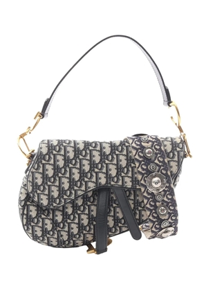 Christian Dior Pre-Owned 2010-2026 Oblique Saddle Bag shoulder bag - Grey