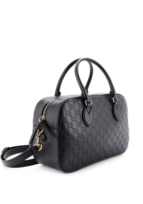 Gucci Pre-Owned Signature Boston Bag Guccissima Leather Medium shoulder bag - Black