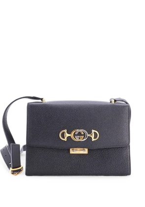 Gucci Pre-Owned Zumi Flap Leather Small shoulder bag - Black