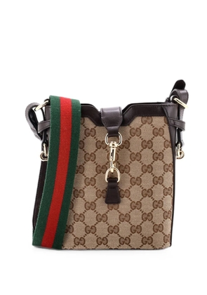 Gucci Pre-Owned GG Canvas with Leather Mini bucket bag - Brown