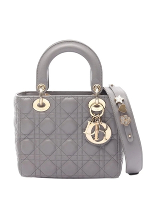 Christian Dior Pre-Owned 2010-2026 Small Lambskin Cannage My ABCDIOR Lady Dior satchel - Grey