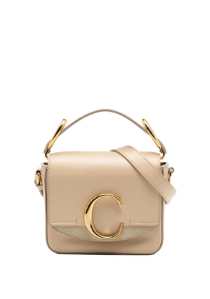 Chloé Pre-Owned 2019 Mini Calfskin C satchel - Neutrals