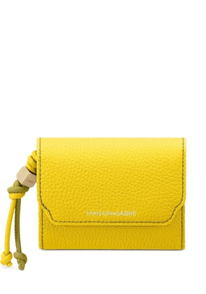 MAISON de SABRÉ Trifold leather wallet - Yellow