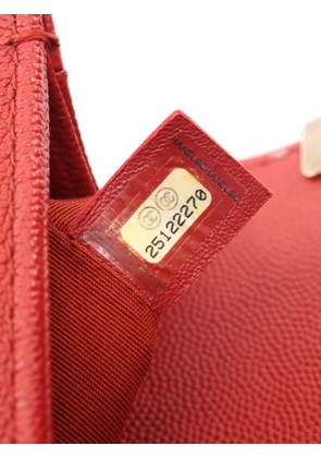 CHANEL Pre-Owned 2018 Boy Chevron shoulder bag - Red