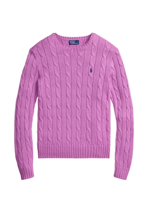 Polo Ralph Lauren cable-knit cotton sweater - Purple