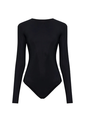 MM6 Maison Margiela numbers-print long-sleeve bodysuit - Black