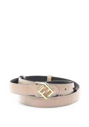 Fendi Pre-Owned FF Diamonds reversible belt - Black