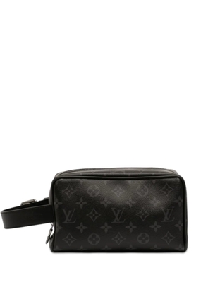 Louis Vuitton Pre-Owned 2021-2026 Monogram Eclipse Locker Dopp Kit clutch bag - Black