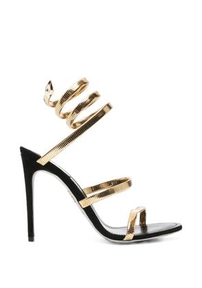 René Caovilla Juniper wrap-around heeled sandals - Black