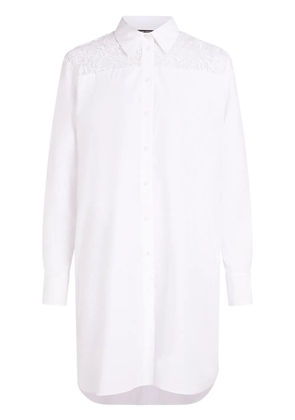 Karl Lagerfeld lace-detail shirt - White
