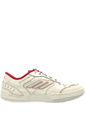 Balenciaga Hamptons logo-detail lace-up sneakers - Neutrals