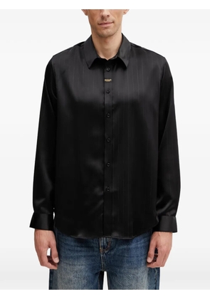Martine Rose pinstripe-pattern long-sleeve shirt - Black