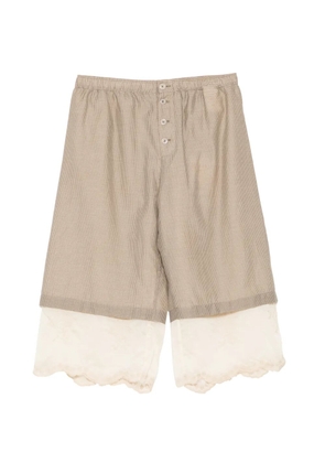 OUR LEGACY Frill shorts - Brown