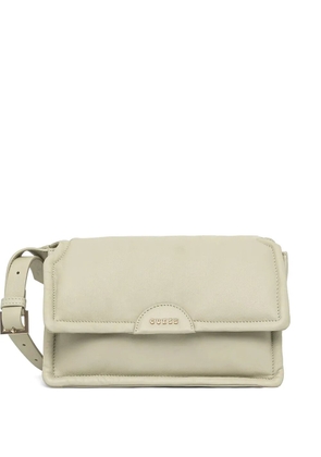 GUESS USA padded flap-closure satchel bag - Green