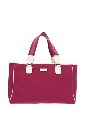 Gucci Pre-Owned 2000-2015 Canvas Web tote bag - Pink