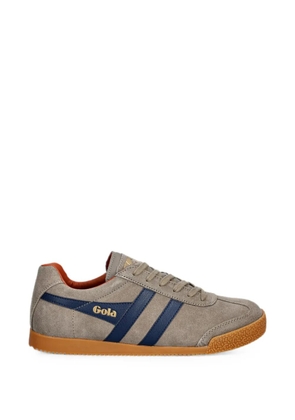 Gola Harrien logo-print suede sneakers - Grey