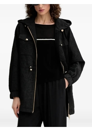 LIU JO mesh-insert ribbed sweater - 03L44 NERO