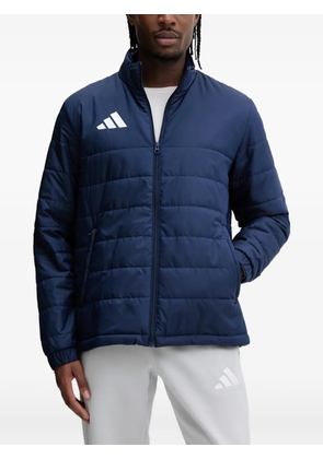 adidas quilted logo-print jacket - Blue