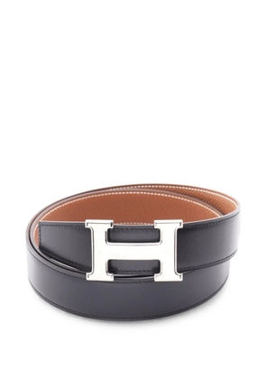Hermès Pre-Owned 2022 Constance H-belt reversible belt - Black