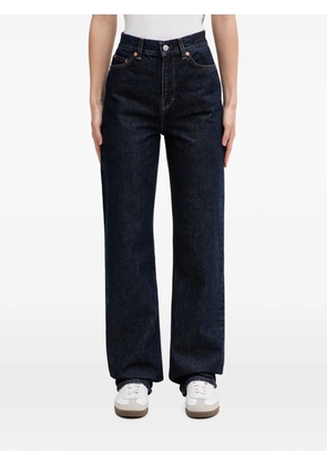 Sporty & Rich logo-patch straight-leg jeans - Blue