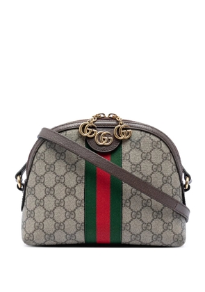 Gucci Pre-Owned 2016-2026 Small GG Supreme Web Ophidia Dome crossbody bag - Neutrals