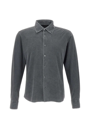 RRD Techno Wash piqué-texture shirt - Grey