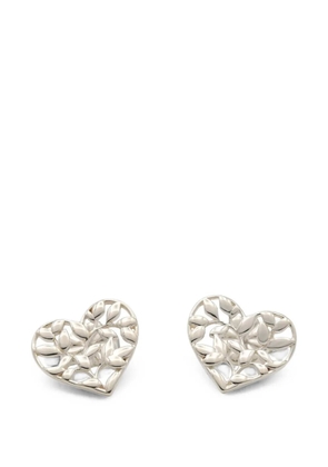 Tiffany & Co Eyewear 10s olive-leaf heart earrings - Silver