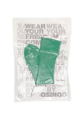 Comme des Garçons Homme Plus fishnet socks - Green