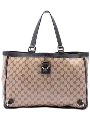 Gucci Pre-Owned 2016-2026 GG Crystal Abbey D Ring tote bag - Neutrals