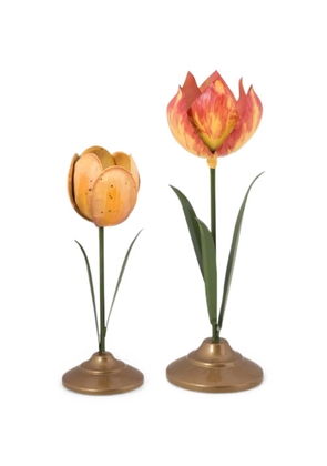 PIP STUDIO tulip-shaped candle-holder set - Yellow
