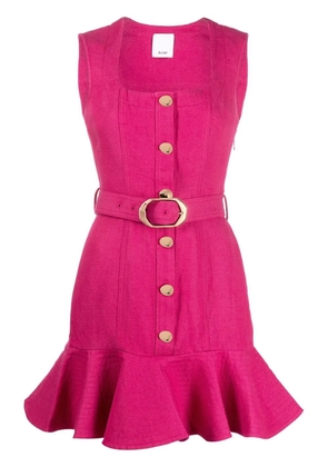 Acler Finsbury peplum-hem minidress - Pink