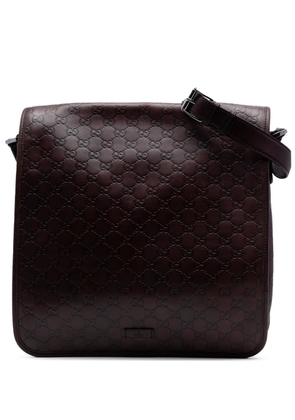 Gucci Pre-Owned 2000-2015 Guccissima crossbody bag - Brown