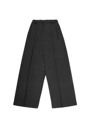 MM6 Maison Margiela pressed-crease wide-leg trousers - Black