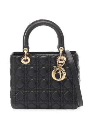 Christian Dior Pre-Owned 2010s Lady Dior Cannage handbag - Black