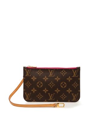 Louis Vuitton Pre-Owned 2017 Monogram Neverfull Pochette PM pouch - Brown
